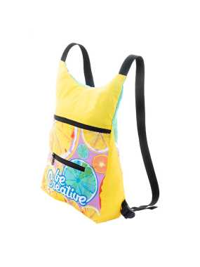 Skládací RPET batoh na zakázku > černá