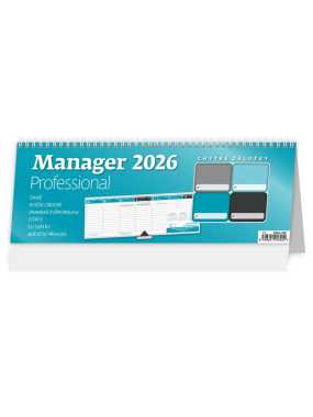 Stolní kalendář Plánovací Manager Professional 2026, 33,6 x 12,1 cm