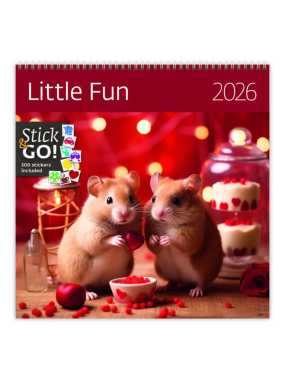 Nástěnný kalendář (Little Fun 2026) - 30 x 30 cm