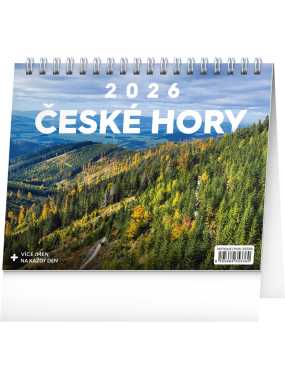 Stolní kalendář České hory 2026, 16,5 x 13 cm