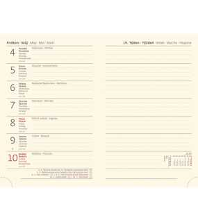 Diář s gumičkou (New Praga 2026) - 9 x 14 cm > černá > týdenní kapesní