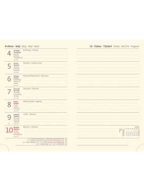 Diář s gumičkou (New Praga 2026) - 9 x 14 cm > černá > týdenní kapesní