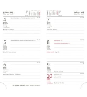 Diář (Gommato 2026) - 8 x 15 cm > modrá > týdenní kapesní