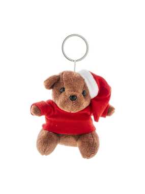 Plyšový vánoční přívěšek na klíče s medvídkem > vícebarevná