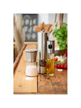 Sprej s dávkovačem oleje > transparentná / strieborná