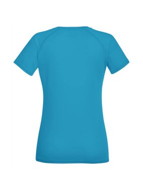 Dámské tričko (FRUIT OF THE LOOM New Lady-Fit Performance T)>modrá (azure)>2XL