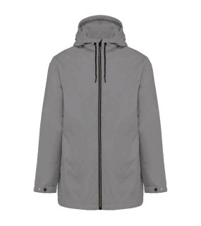 Unisex bunda (UNISEX HOODED JACKET WITH MICRO-POLARFLEECE LINING) > stříbrná > M