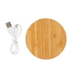 Bezdrátová nabíječka 5W z FSC bambusu > hnědá