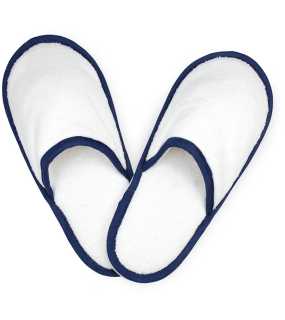 Pantofle (THE ONE Slippers) > bílá / modrá (navy) > 38/40