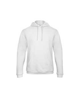Unisex mikina (B & C Hooded Sweatshirt 50/50)>bílá>M