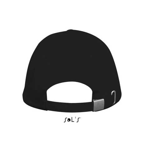5 panelová kšiltovka (Sols LONG BEACH 5 PANEL CAP)>černá