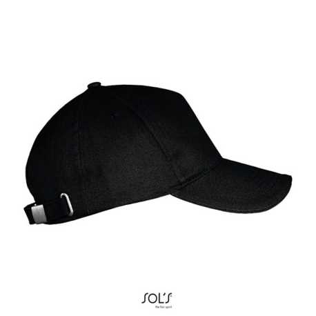 5 panelová kšiltovka (Sols LONG BEACH 5 PANEL CAP)>černá