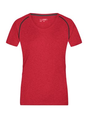 Dámské triko(JN Ladies Sports T-Shirt)>červená (melange)>L
