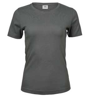 Dámské triko (Tee Jays Womens Interlock Tee) > šedá (powder) > S