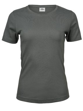 Dámské triko (Tee Jays Womens Interlock Tee) > šedá (powder) > 3XL
