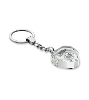 Skleněný přívěsek tvaru srdce > transparentní