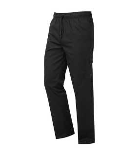 Unisex kalhoty (Premier 'ESSENTIAL' CHEF'S CARGO POCKET TROUSERS) > černá > M