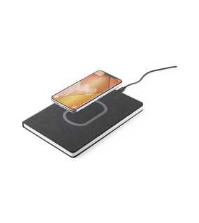 Poznámkový blok - bezdrátová nabíječka > černá