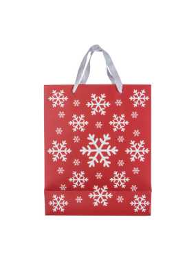 Velká papírová taška> červená