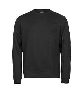 Unisex mikina (Tee Jays Athletic Crew Neck Sweat) > černá > 2XL