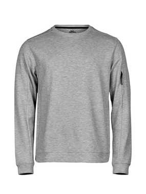 Unisex mikina (Tee Jays Athletic Crew Neck Sweat) > šedá (heather) > XS