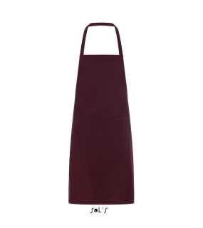 Zástěra (SOL'S GRAMERCY LONG APRON WITH POCKET)>bordó