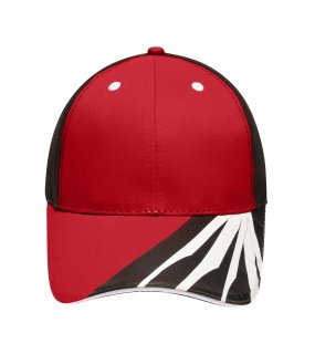 6 panelová kšiltovka (MB Craftsmen Cap)>červená / černá / bílá