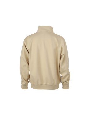 Pánská mikina (JN Workwear Half Zip Sweat)>hnědá (stone)>4XL