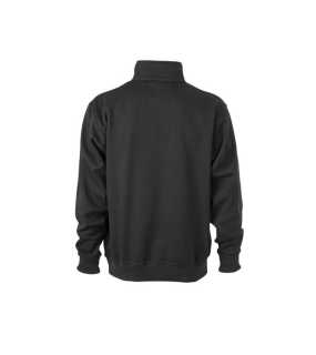 Pánská mikina (JN Workwear Half Zip Sweat)>černá>L