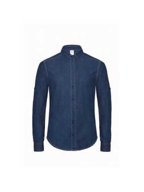 Pánská košile (B&C DNM Vision)>modrá (deep denim)>L