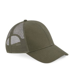 Unisex kšiltovka (Beechfield Organic Cotton Trucker Cap) > zelená (olive)