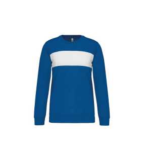 Unisex mikina (POLYESTER SWEATSHIRT) > modrá (sporty royal) / bílá > 3XL