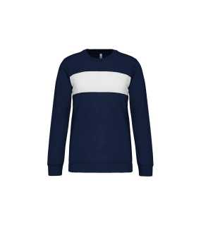 Unisex mikina (POLYESTER SWEATSHIRT) > modrá (sporty navy) / bílá > 4XL