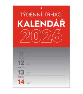 Nástěnný kalendář Trhací týdenní 2026, A5
