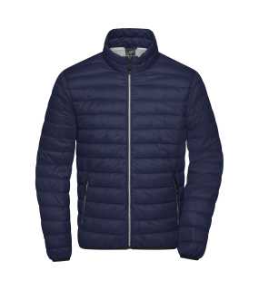 Pánská bunda(JN Mens Down Jacket)>modrá (navy) / stříbrná>M