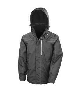 Unisex bunda (RESULT DENIM TEXTURE Rugged JACKET)>černá>M