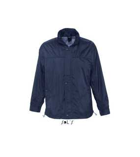 Pánská větrovka(SOLS JERSEY-LINED WATERPROOF MENS WINDBREAKER)>modrá (navy)>M