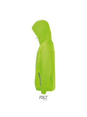Unisex bunda (Sols SKATE UNISEX LINED WINDBREAKER)>zelená (neon lime) / modrá (royal)>L