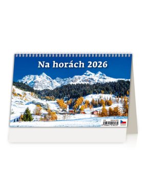 Stolní kalendář Na horách – 14denní 2026, 22,6 x 13,9 cm