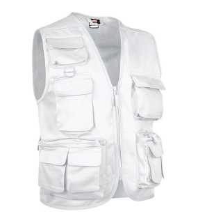 Unisex vesta (SAFARI) > bílá > S