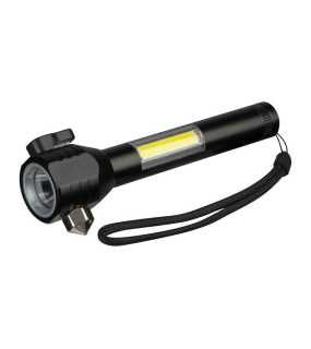 Nabíjecí kapesní svítilna Trent, 500 mAh > černá