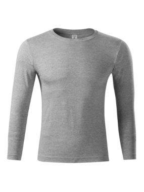 Unisex tričko (Piccoliho Progress LS) > šedá (tmavý melír) > XS