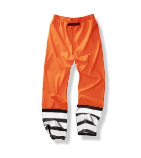 Unisex kalhoty (RESULT HEAVY DUTY PRISM PU SAFE & DRY TROUSER) > oranžová/černá > XL