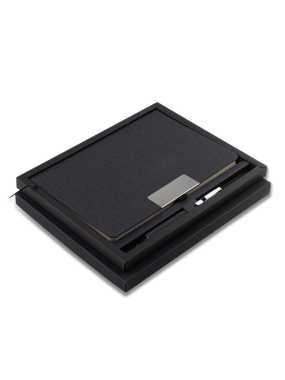 Set zápisníku a pera > černá