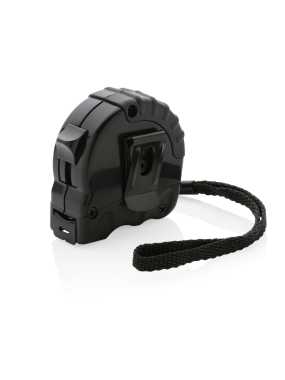 Svinovací metr 3m/16mm z RCS recykl. plastu > černá