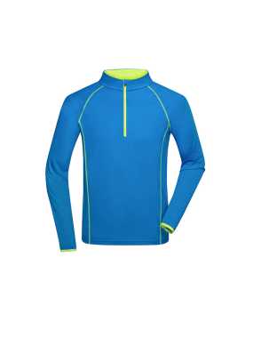 Pánské triko (JN Mens Sportsshirt Longsleeve)>modrá (bright) / žlutá (bright)>M