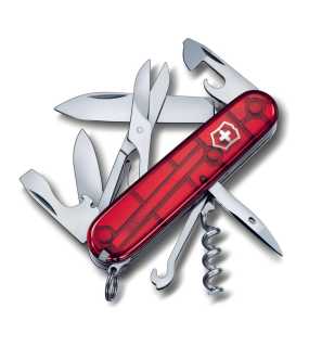 Kapesní nůž (Victorinox Climber transparent) > červená