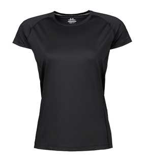 Dámské triko (Tee Jays Womens CoolDry Tee) > černá > 2XL
