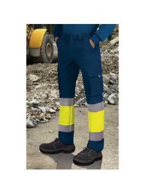 Pánské kalhoty (RIGEL) > oranžová (neon) / modrá (orion navy) > 3XL