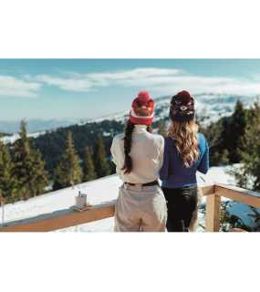 Vánoční pletená čepice > červená